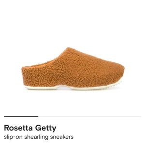 Rosetta Getty x ECCO collaboration Shearling Clogs